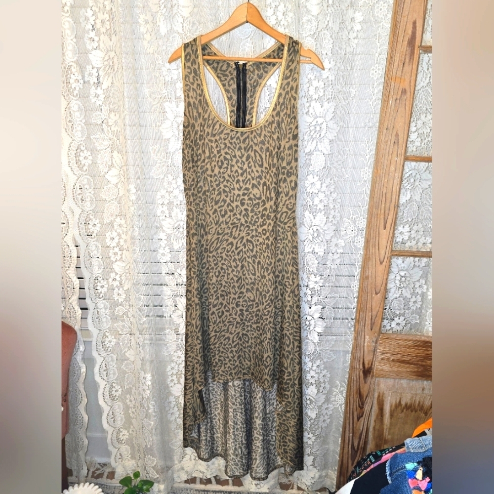 Dots, Leopard Print, Summer Dress Or Swimsuit Coverup, Womens 1x